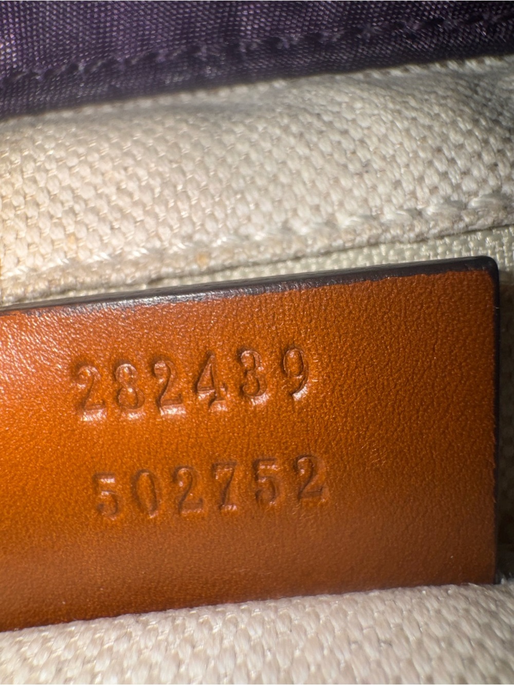 Gucci rare Purple GG Monogram Tote Bag ✅ AUTHENTIC ✅ - Picture 5 of 8